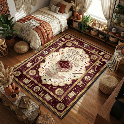 Marauder's Map Mischief Managed Rug - Harry Potter Room Mat