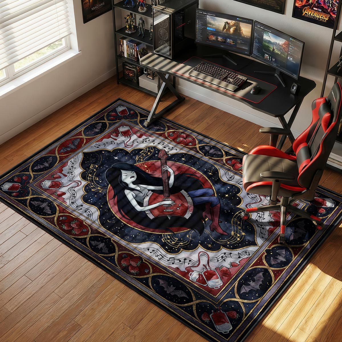 Marceline Axe Bass Adventure Time Room rug — main product view