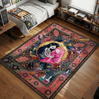 Marceline & Bubblegum Romance Rug - Adventure Time Room Mat