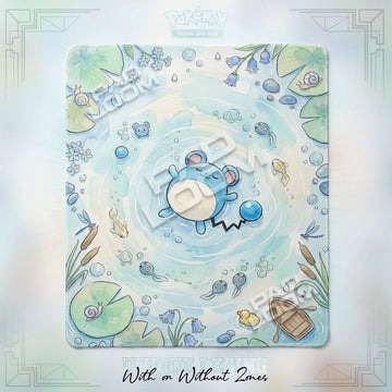 Marill Ripple 2-player Pokemon TCG playmat, 24x28 in duel mat design