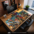 Marvel Heroes Mouse Pad, Epic Battle Comic Desk Mat Padloom
