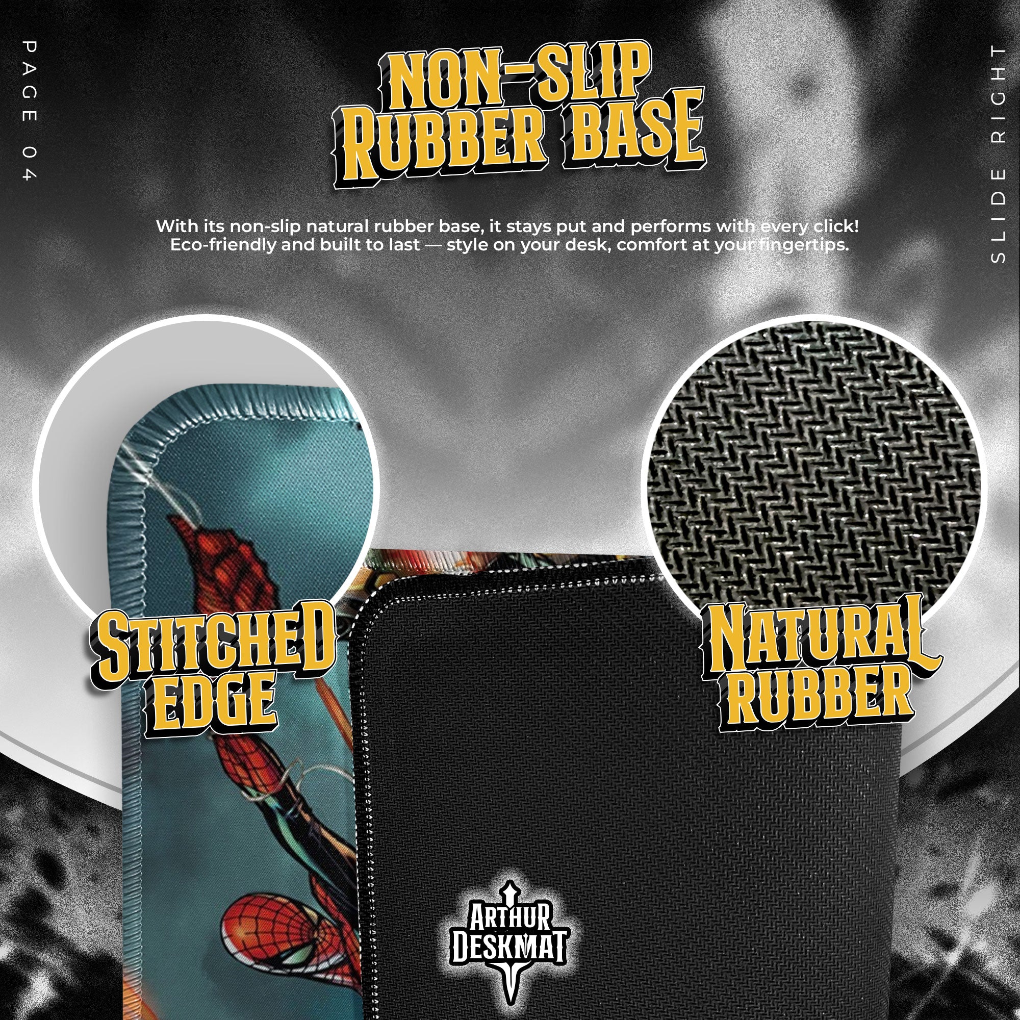 Marvel Heroes Mouse Pad, Epic Battle Comic Desk Mat