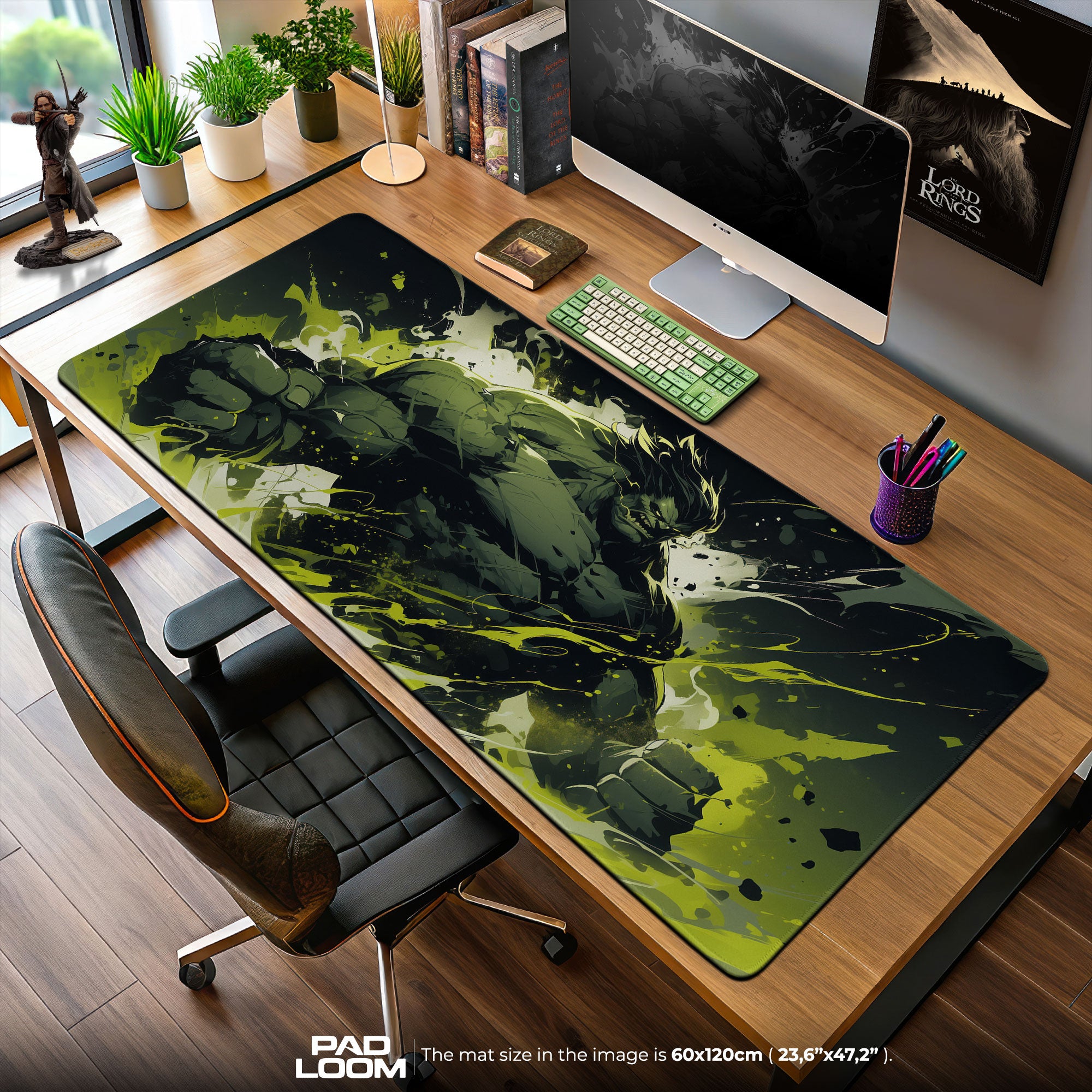 Marvel Hulk Rage Mouse Pad, Cartoon Desk Mat