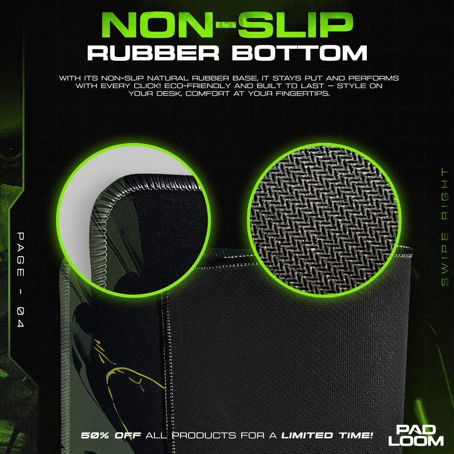 Marvel Hulk Rage Mouse Pad, Cartoon Desk Mat Padloom