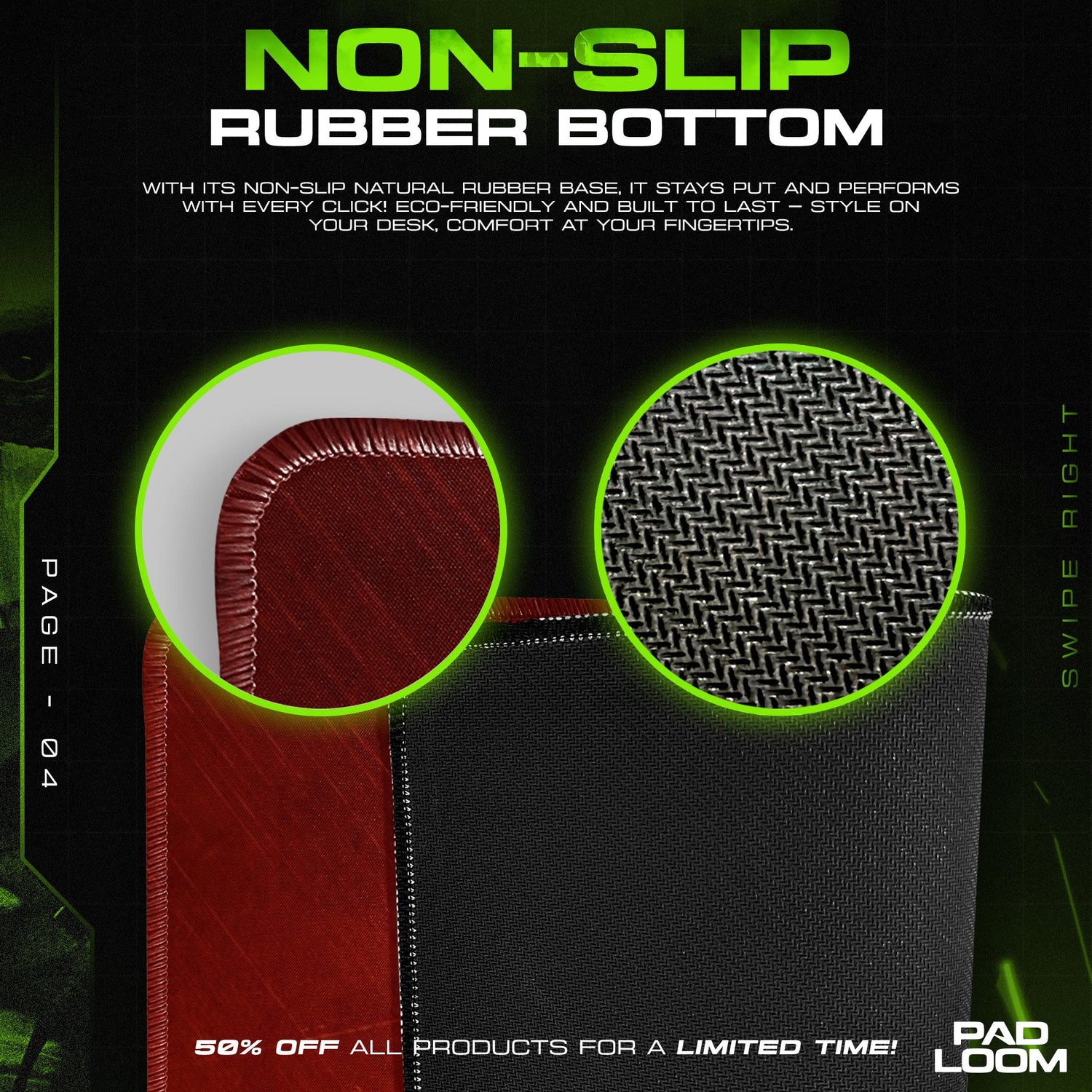 Marvel Logo Red Mouse Pad, Marvel Gamer Desk Mat Padloom