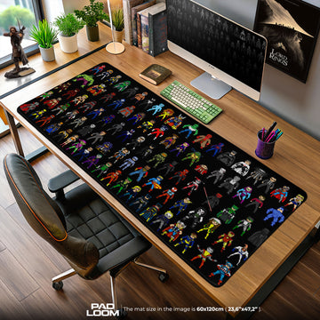 Marvel Mouse Pad, Pixel Heroes Gaming Desk Mat