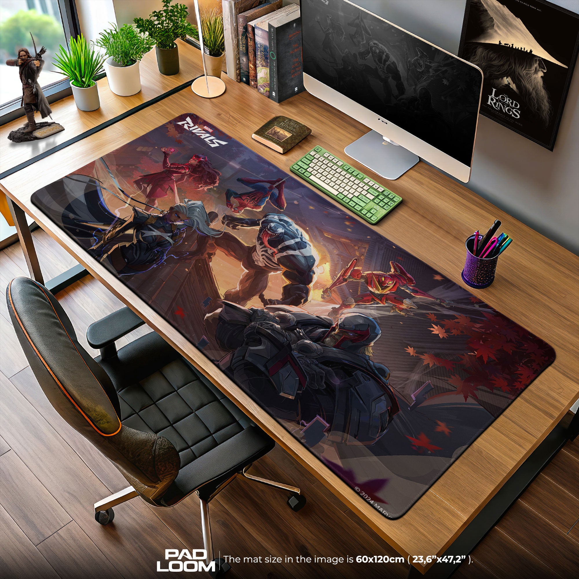 Marvel Rivals Heroes Battle Mouse Pad, Gaming Desk Mat