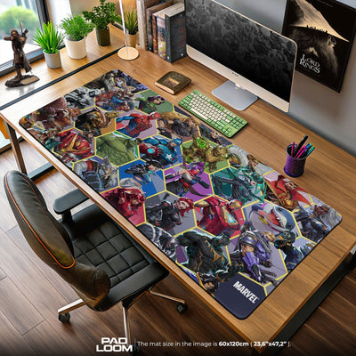 Marvel Rivals Heroes Mouse Pad, Superhero Gaming Desk Mat