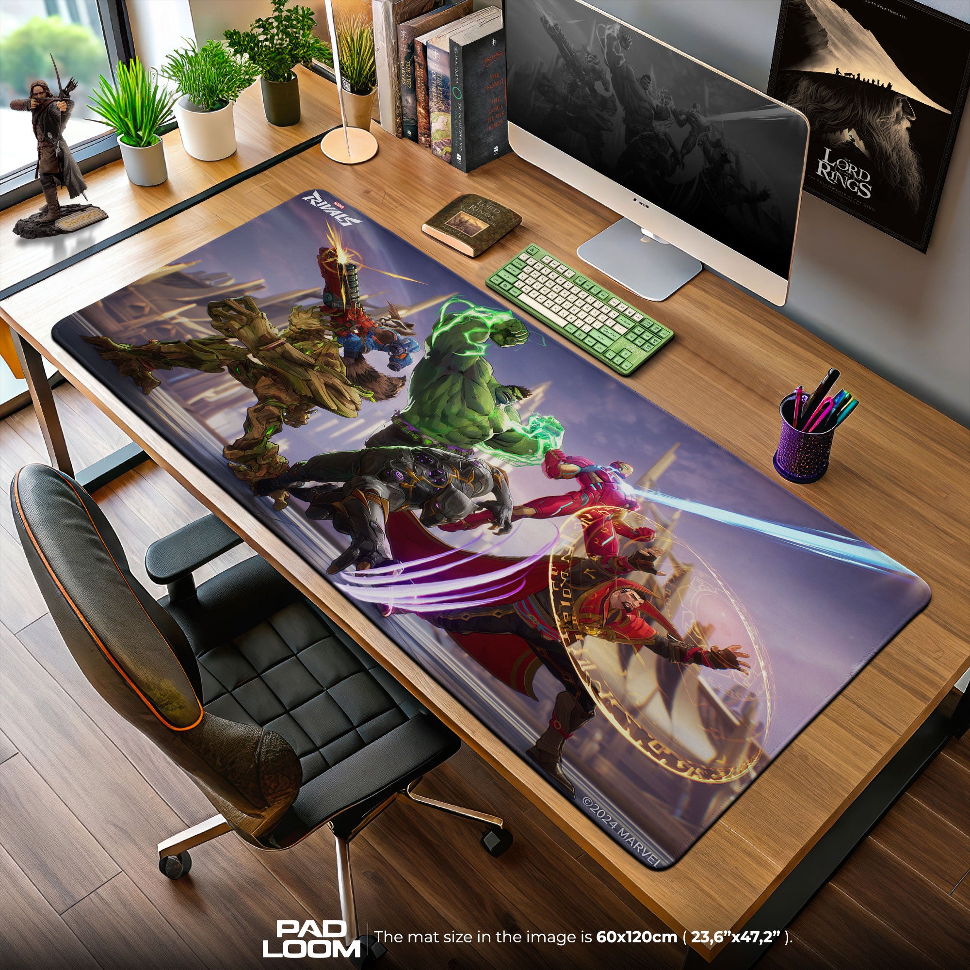 Marvel Rivals Heroes Unite Mouse Pad, Epic Gaming Desk Mat