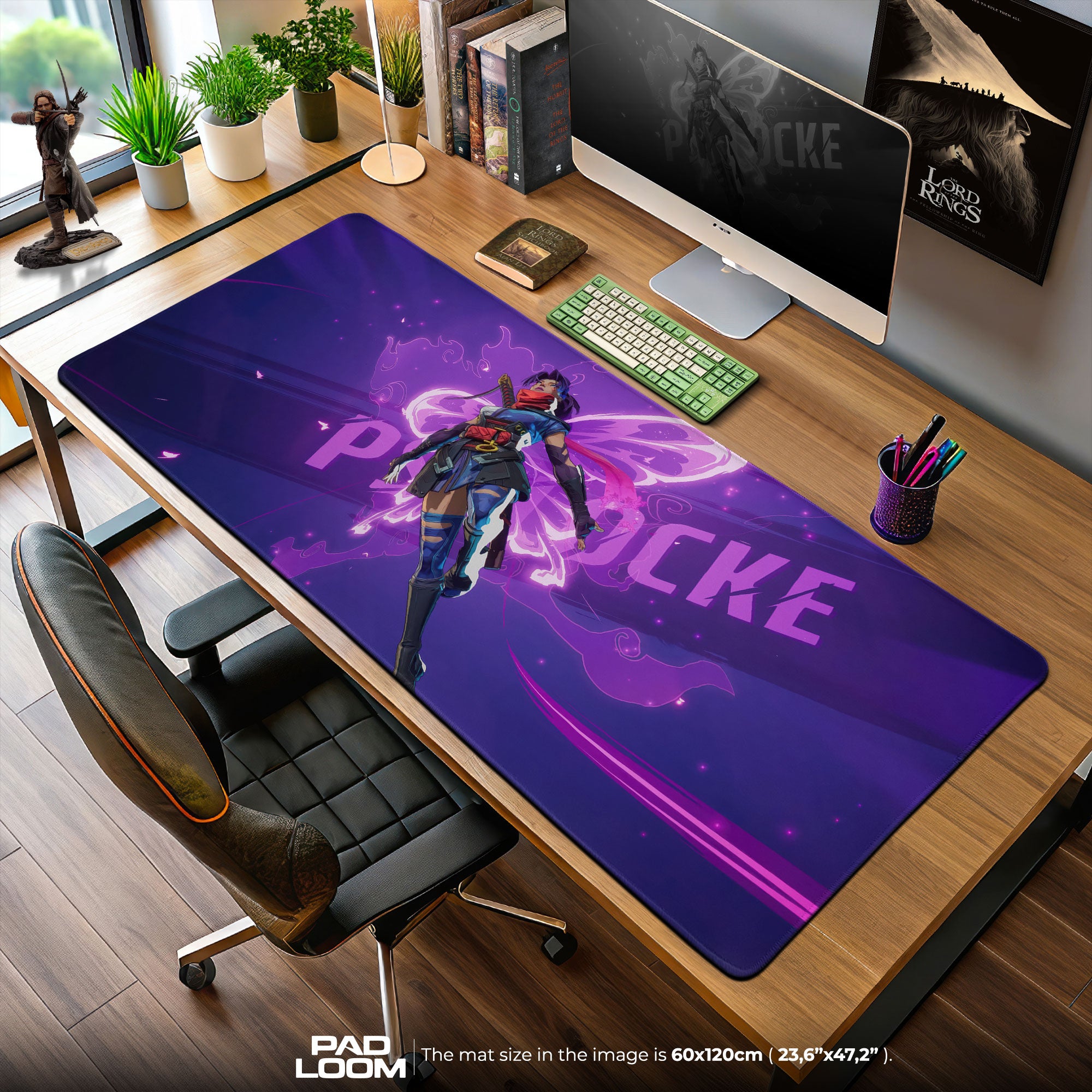 Marvel Rivals Psylocke Butterfly Mouse Pad – Gaming Desk Mat