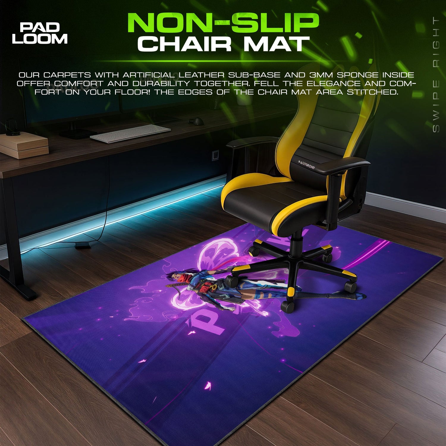 Marvel Rivals Psylocke Butterfly Mouse Pad – Gaming Desk Mat Padloom