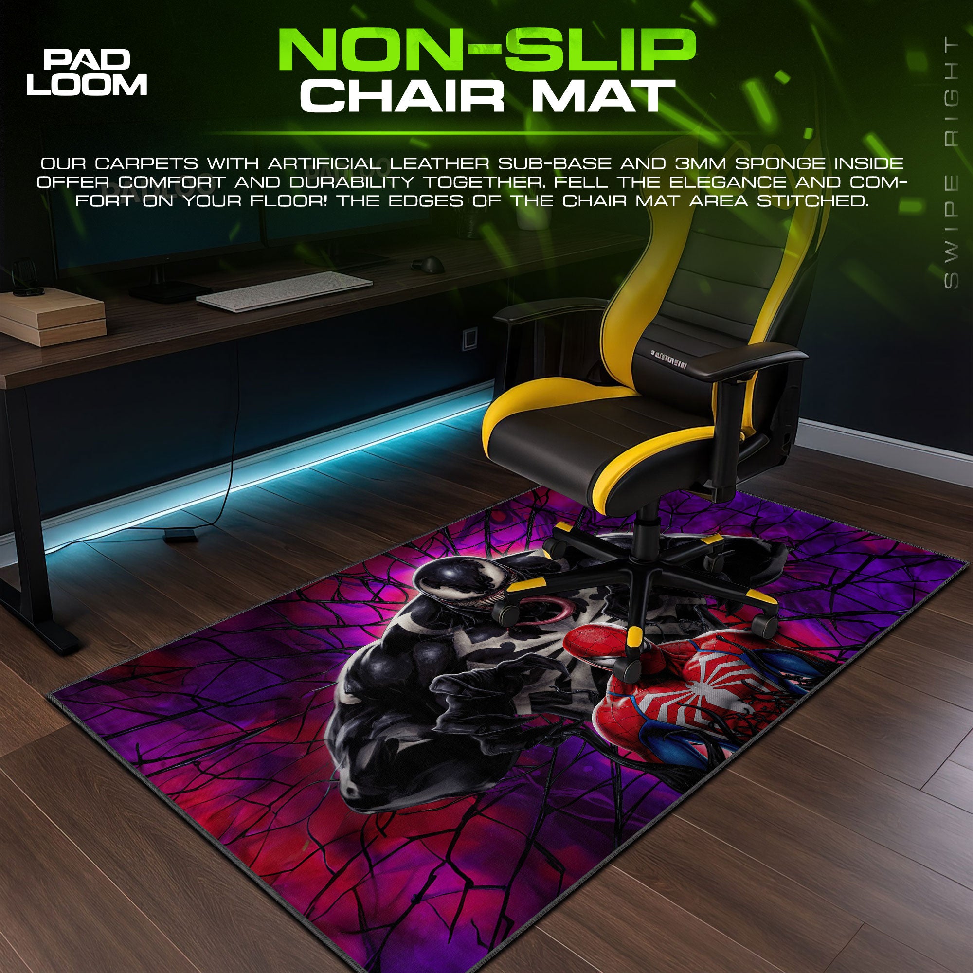 Marvel Spider-Man vs. Venom Mouse Pad – Hero Gaming Desk Mat