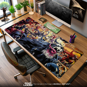 Marvel Venom vs. Carnage Mouse Pad – Comic Gaming Desk Mat