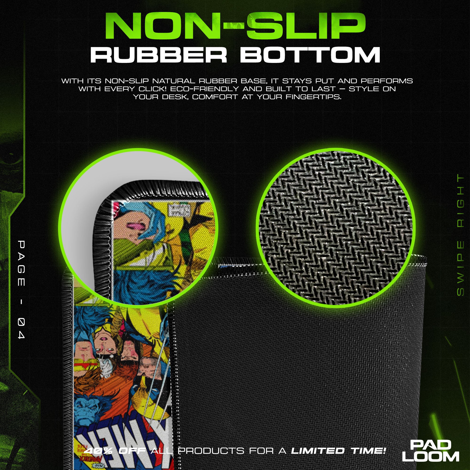 Marvel X-Men Comic Covers Mouse Pad – Gaming Desk Mat