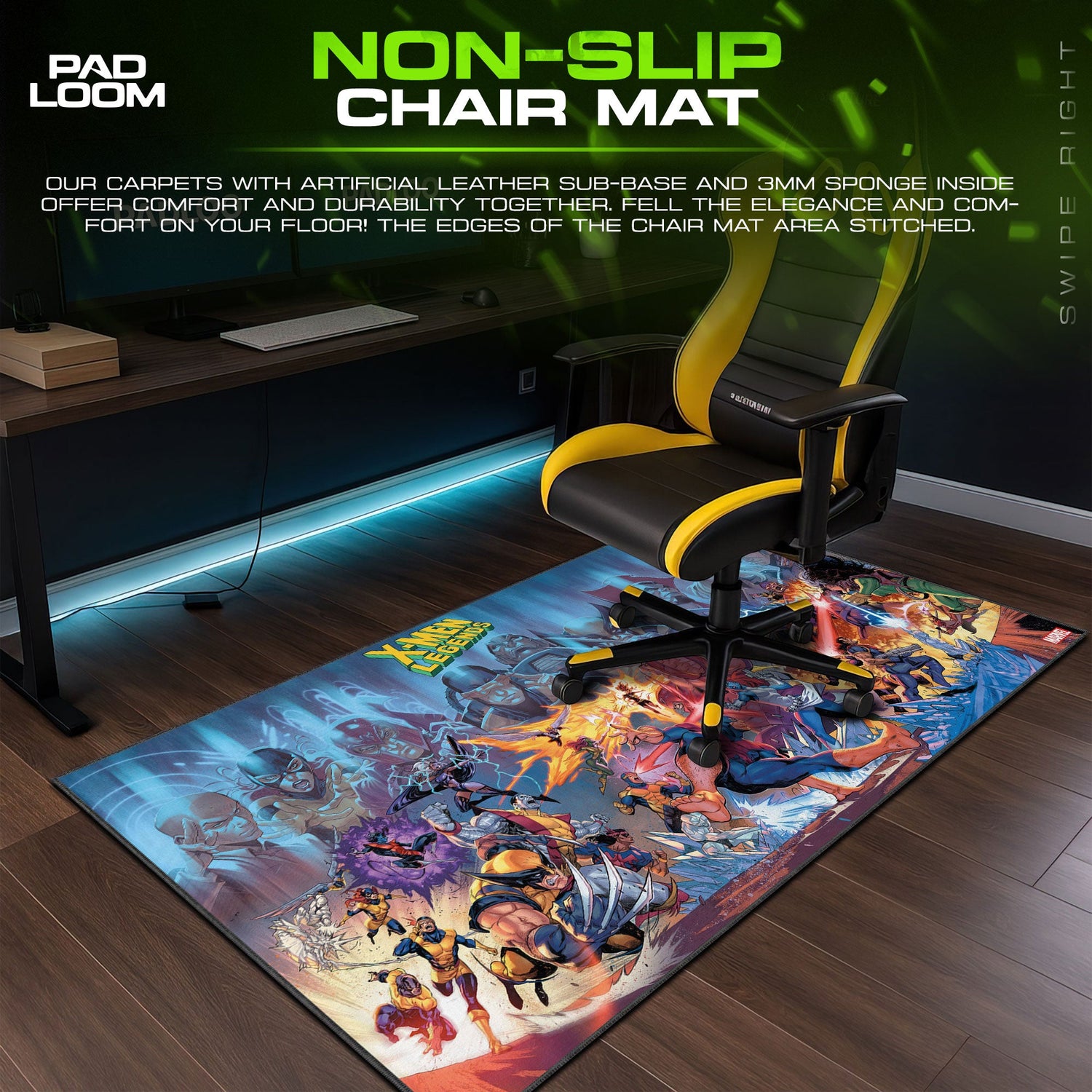 Marvel X-Men Legends Mouse Pad – Comic Gaming Desk Mat Padloom