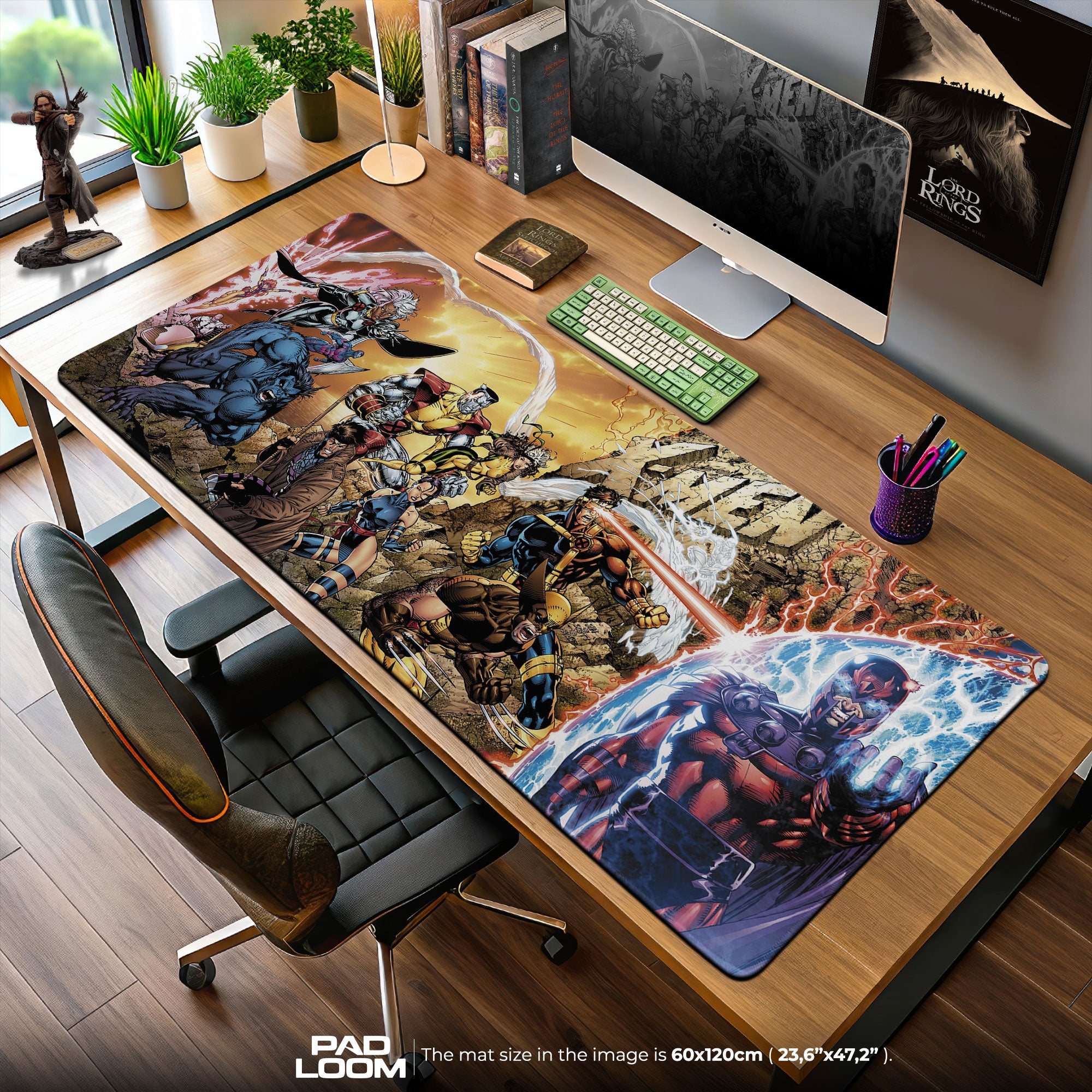 Marvel X-Men Team Battle Mouse Pad – Gaming Desk Mat