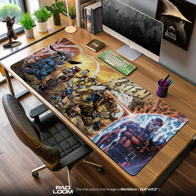 Marvel X-Men Team Battle Mouse Pad – Gaming Desk Mat