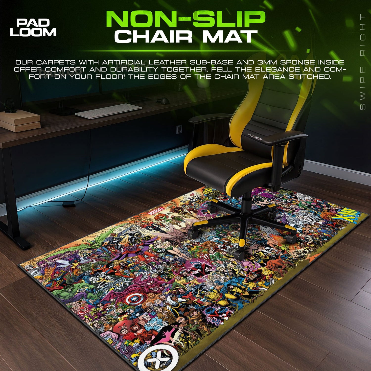 Marvel X-Men Universe Mouse Pad – Comic Gaming Desk Mat Padloom