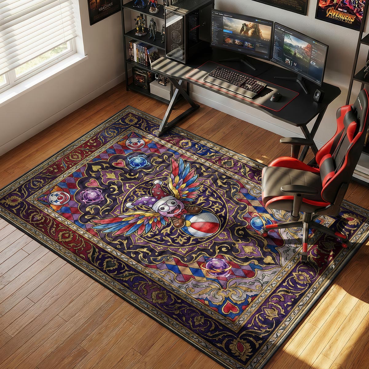 Marx Cosmic Jester Rug - Kirby Chair Mat
