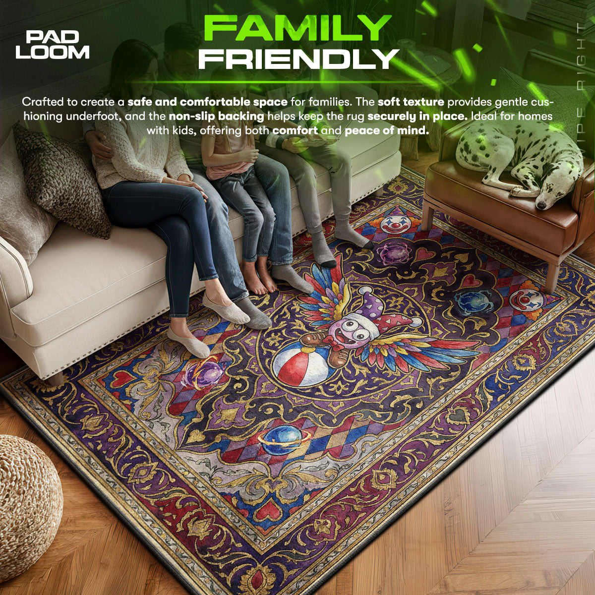 Marx Cosmic Jester Rug - Kirby Chair Mat