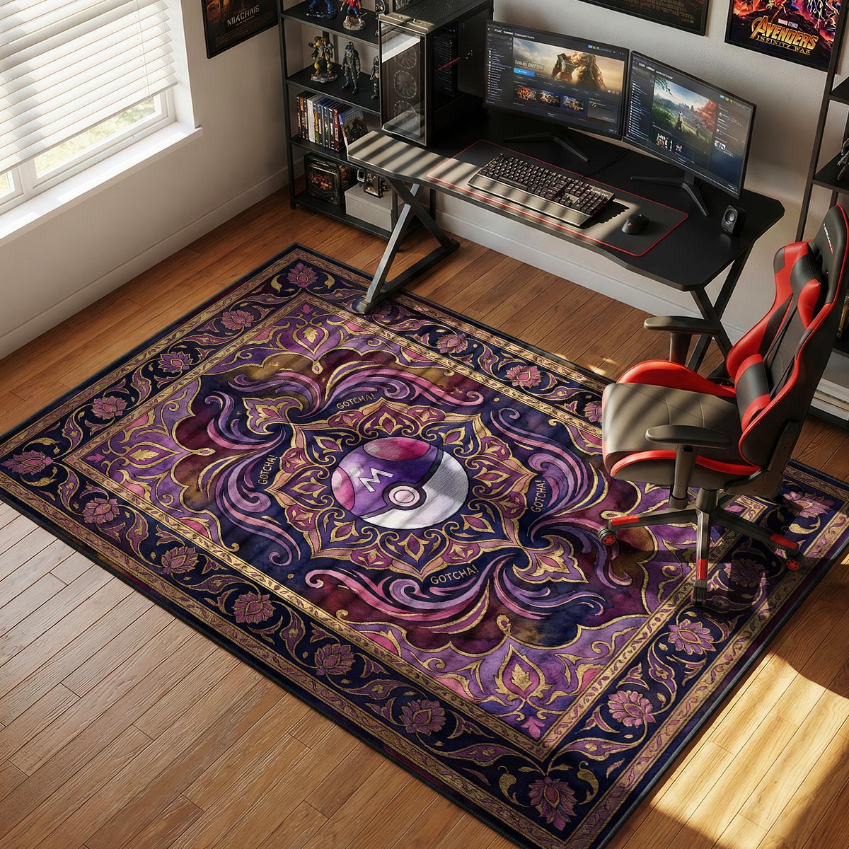 Master Catch Pokémon Chair rug — main product view