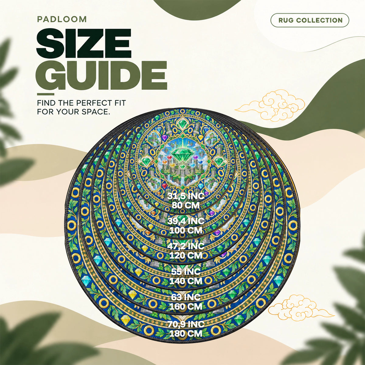 Master Emerald Shrine Round Rug - Sonic Chair Mat