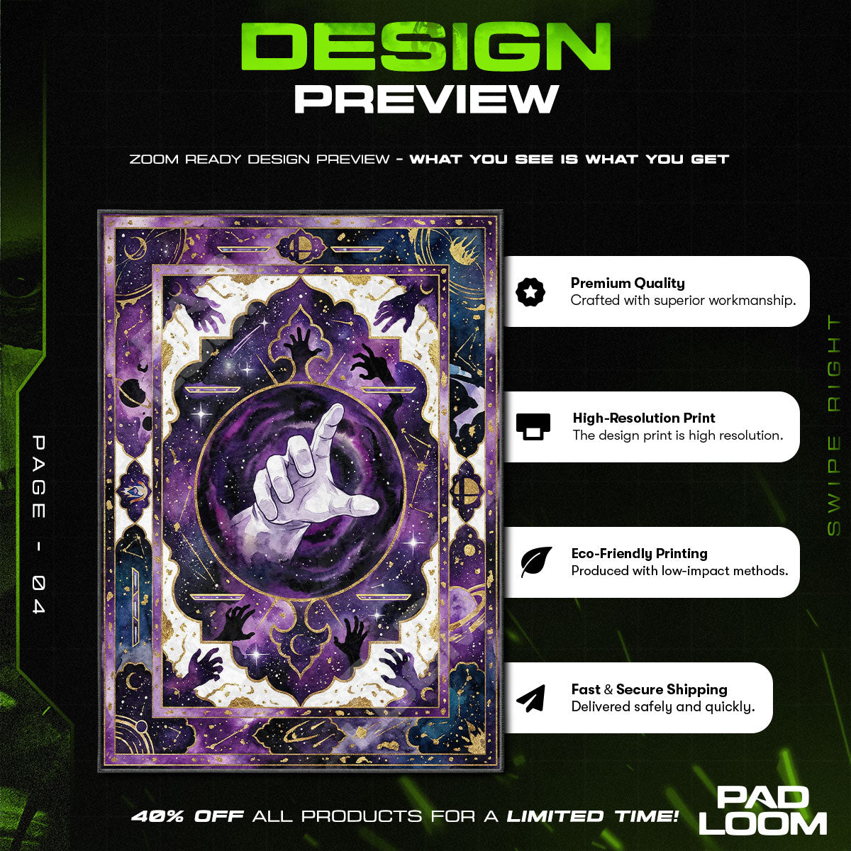 Chair character design printed on rug