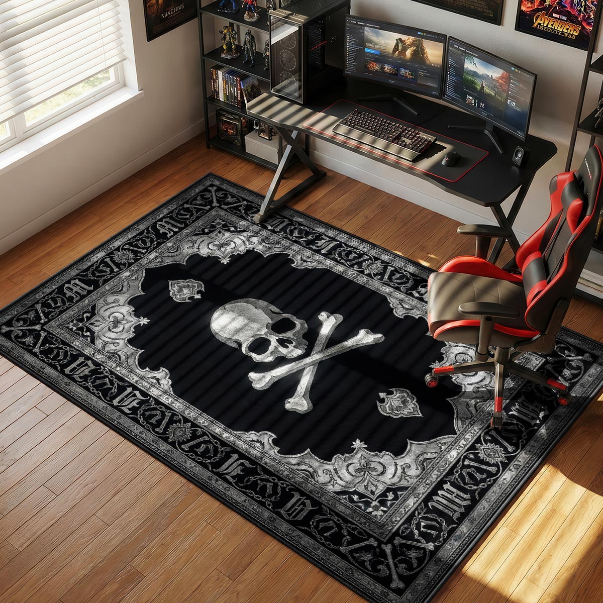 Mastermind Japan Skull Punk Floor rug — main product view