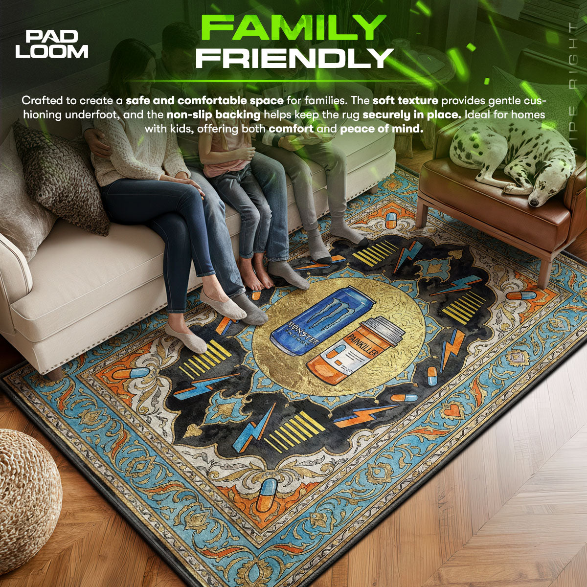 Max Boost Items Rug - PUBG Chair Mat