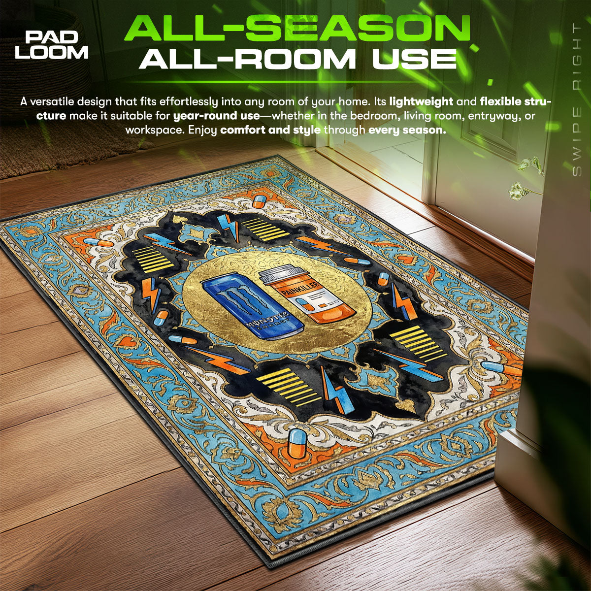 Max Boost Items Rug - PUBG Chair Mat