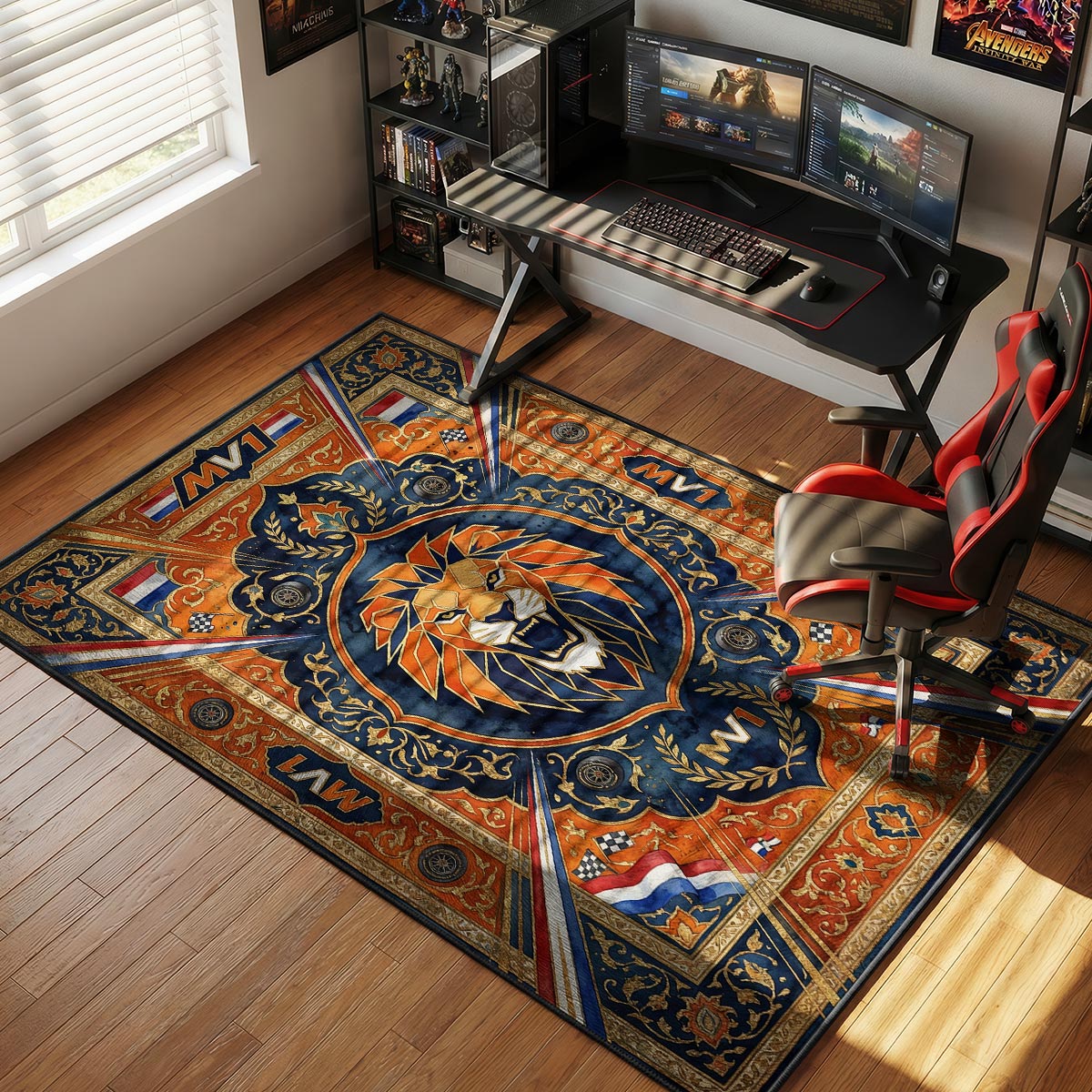 Max Verstappen MV1 F1 Floor rug — main product view