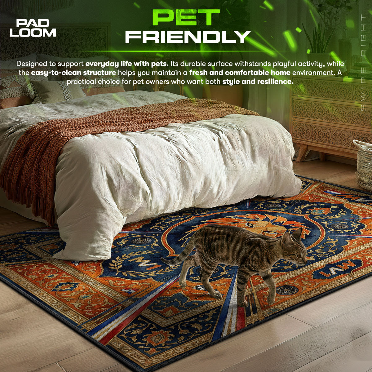 Detailed close-up of Max rug pattern