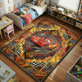 McQueen Rust eze Cars Movie Kids Bedroom rug — main product view