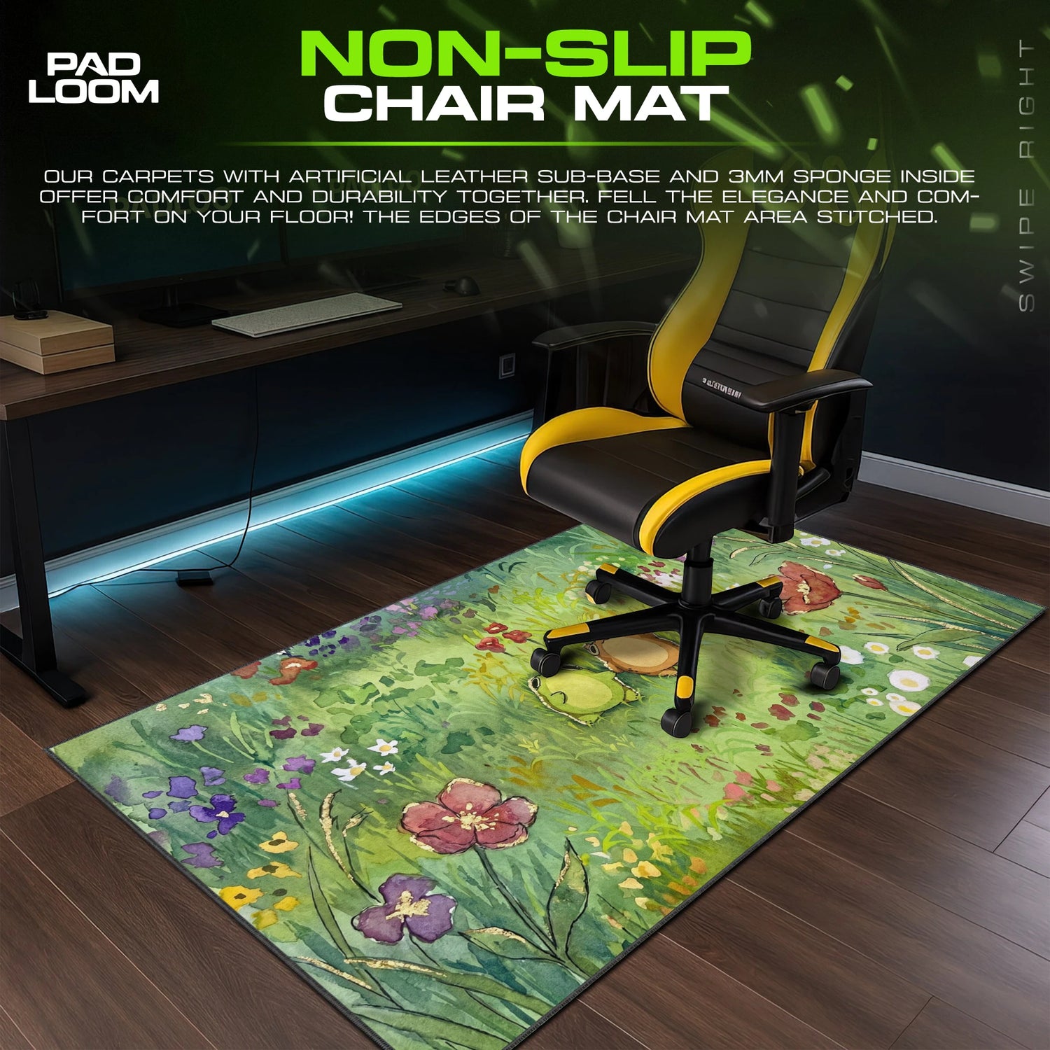 Meadow Frog Friends Mouse Pad - Kawaii Desk Mat