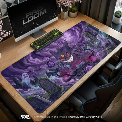 Mega Gengar Drittes Auge Mauspad - Pokémon Schreibtischunterlage
