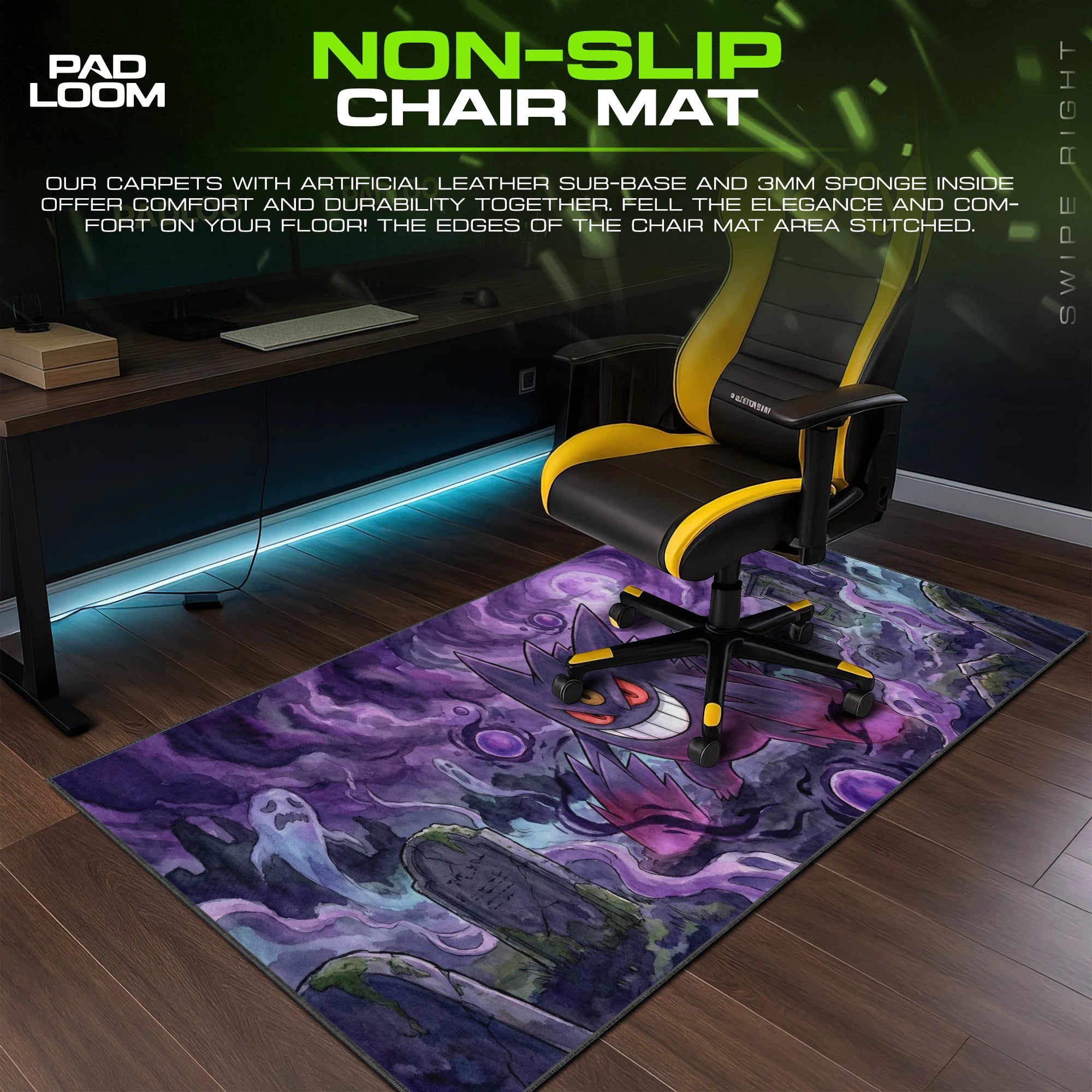 Mega Gengar Third Eye Mouse Pad - Pokemon Desk Mat