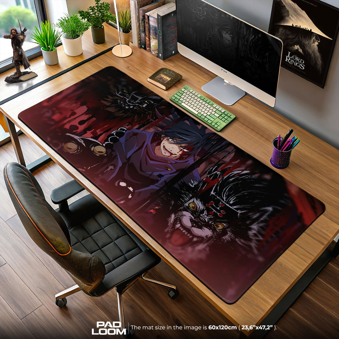 Megumi Fushiguro Mouse Pad - Cursed Shadows Anime Desk Mat Padloom