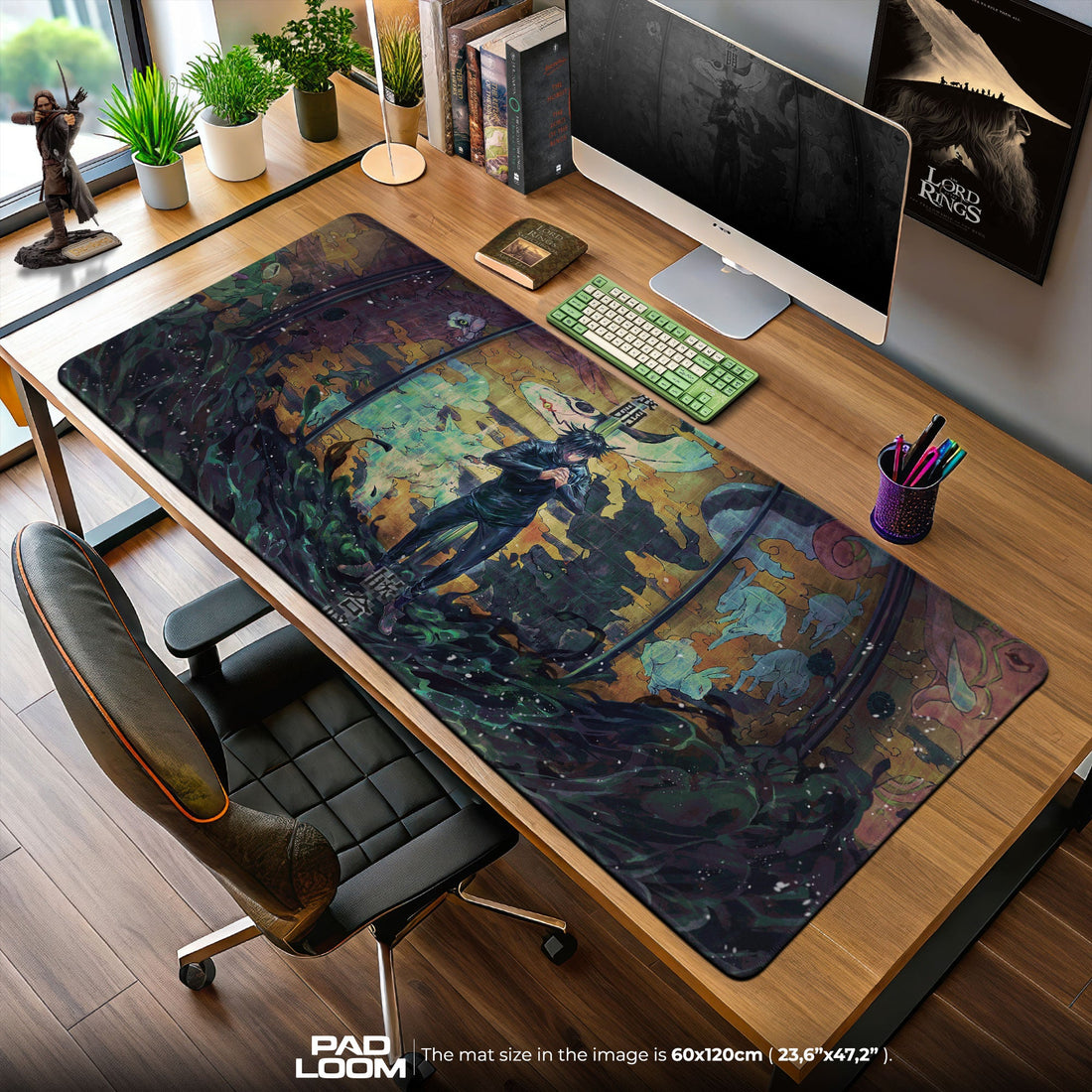 Megumi Fushiguro Mouse Pad - Domain Expansion Anime Desk Mat Padloom