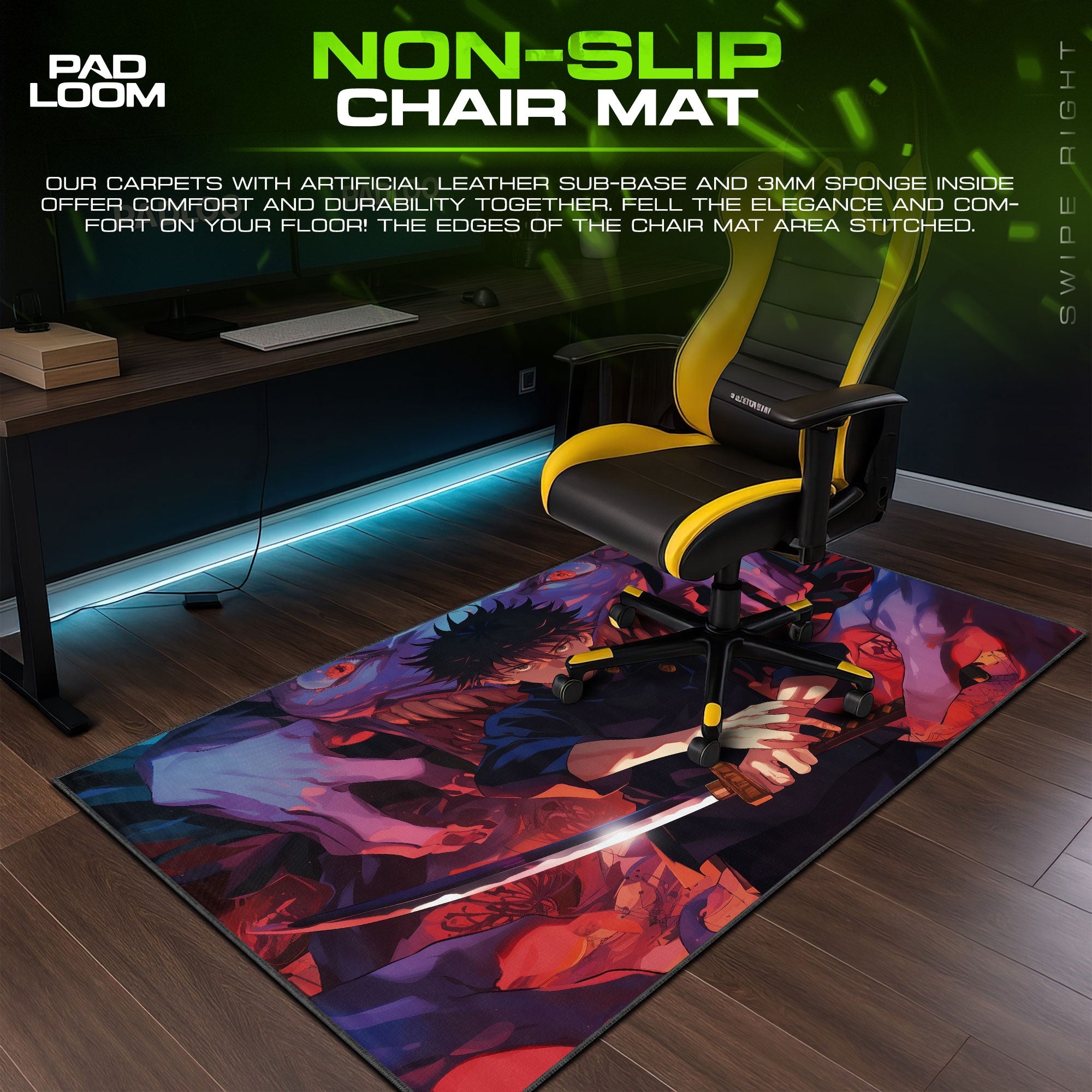 Megumi Fushiguro Mouse Pad - Shadow Summoner Anime Desk Mat Padloom