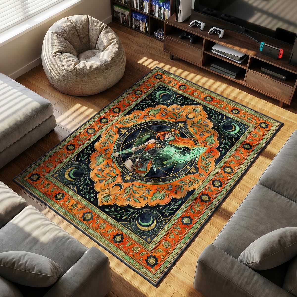 Melinoë Mystic Witch Rug - Hades II Chair Mat