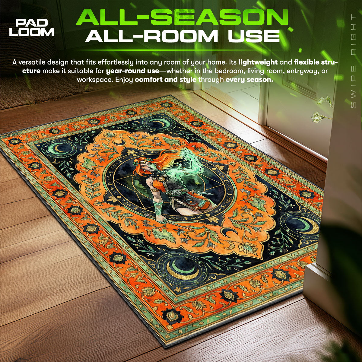 Melinoë Mystic Witch Rug - Hades II Chair Mat