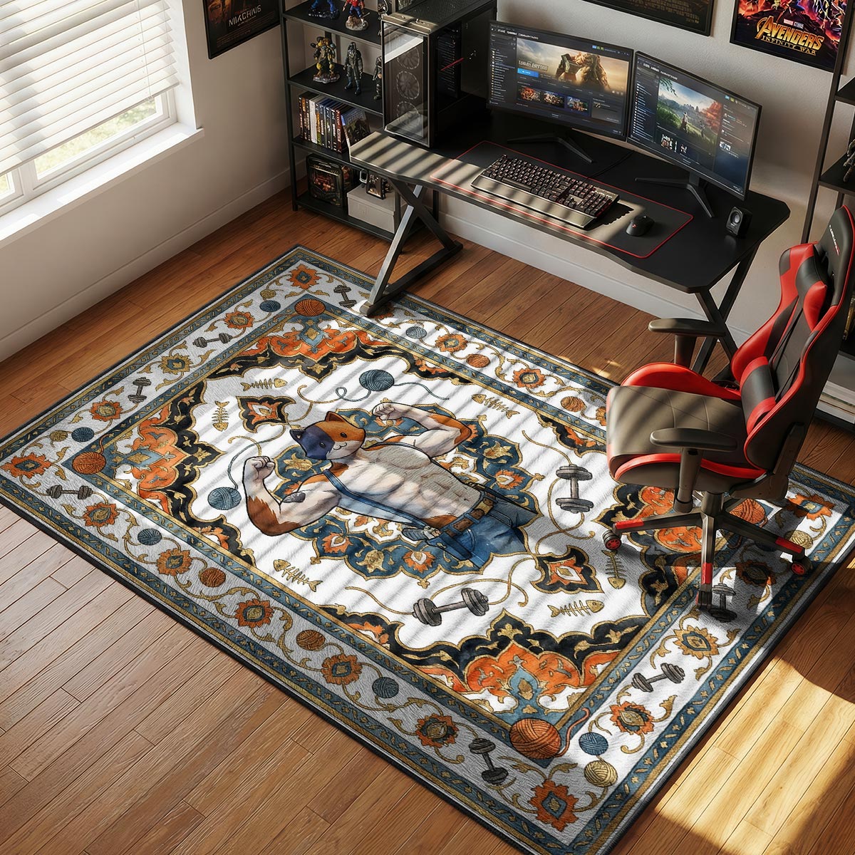 Meowscles Muscle Flex Rug - Fortnite Chair Mat