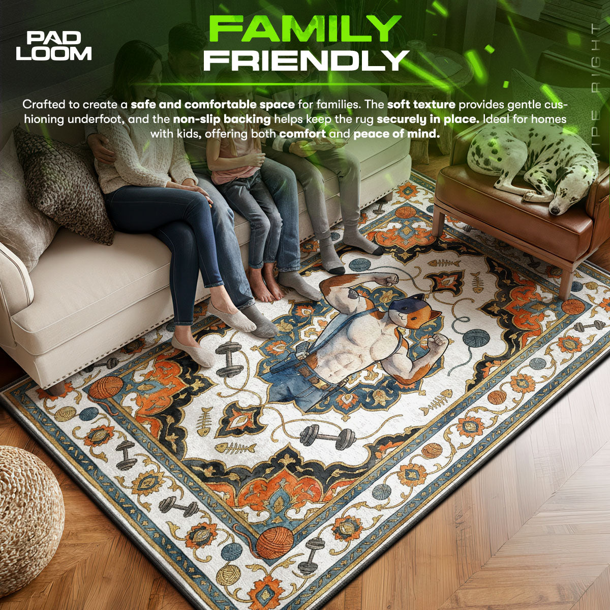 Meowscles Muscle Flex Rug - Fortnite Chair Mat