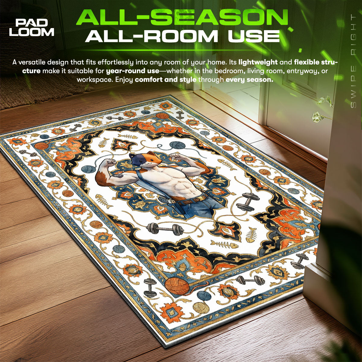 Meowscles Muscle Flex Rug - Fortnite Chair Mat