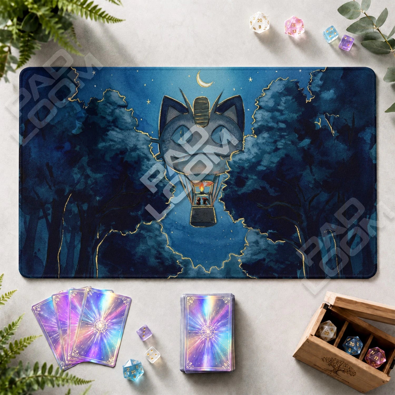 Meowth Balloon Playmat - Pokemon TCG Mat - view 2