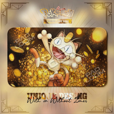 Meowth Gold Playmat - Pokemon TCG Mat