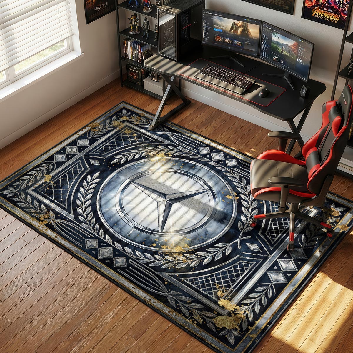 Dodge Hellcat Logo Muscle Floor rug — main product view