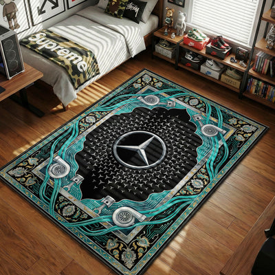 Mercedes Benz Turbo Rug - Hypebeast Mat