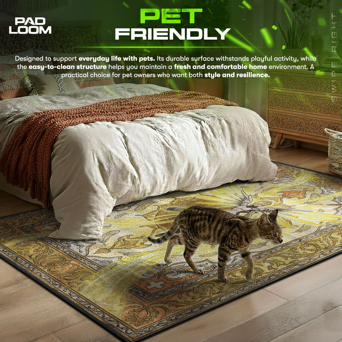 Mercy Divine Wings Rug - Overwatch Chair Mat