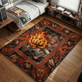 Mereoleona Flaming Fist Rug - Black Clover Chair Mat